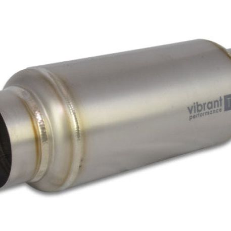 Vibrant 17530 - VIB17530 - Vibrant Titanium Resonator 3in. Inlet / 3in. Outlet x 12in. Long - Shipped in Europe - Tuningsupply.com