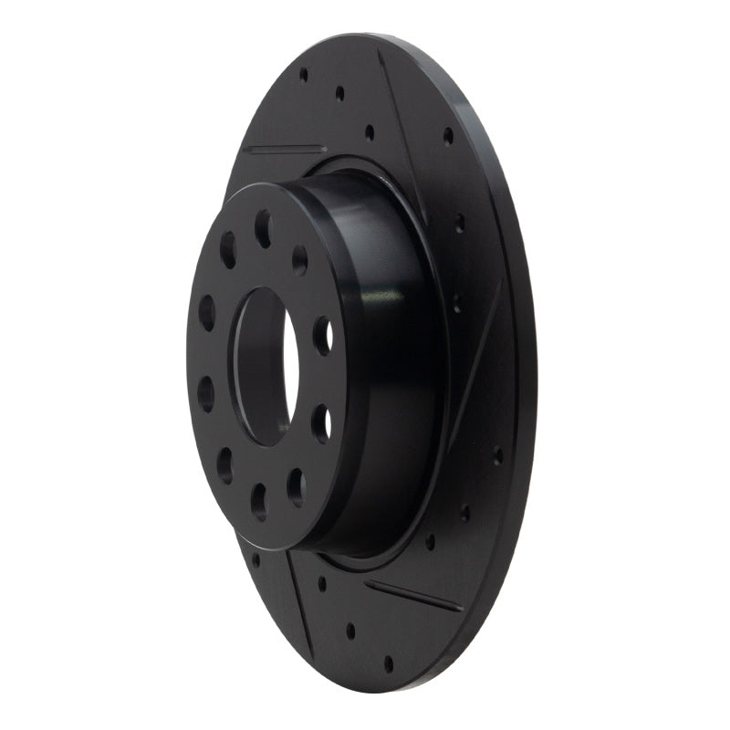 R1 Concepts 633-74031R - RNC633-74031R - R1 05-25 Audi A3 Sportback E-Tron Rear Right Drilled & Slotted Black Brake Rotor - Shipped in Europe - Tuningsupply.com