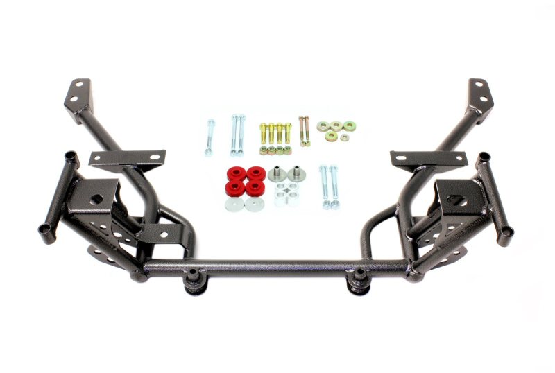 BMR Suspension - BMRKM018H - BMR 05-14 S197 Mustang K-Member w/ STD. Motor Mounts and STD. Rack Mounts - Black Hammertone - Shipped in Europe - Tuningsupply.com