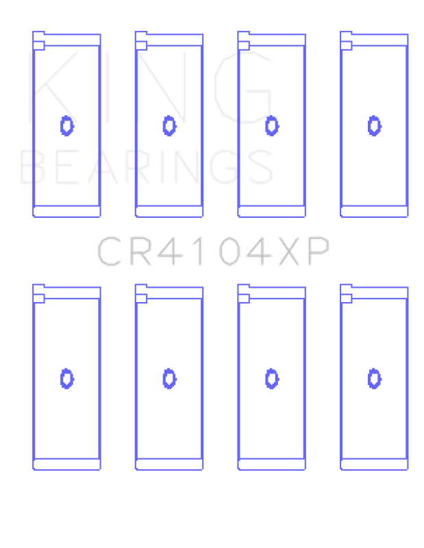 King Engine Bearings GCR4104XPSTDX - KINGCR4104XPSTDX - King Engine Bearings Audi/VW 83-03 1.6L/1.8L/2.0L Performance Rod Bearing Set - Size STDX - Shipped in Europe - Tuningsupply.com