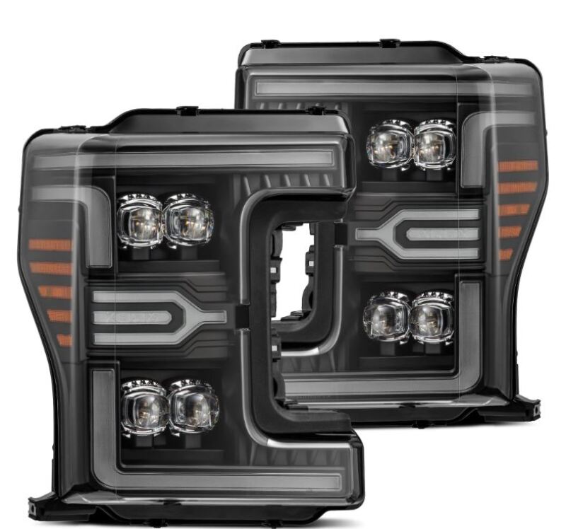 AlphaRex 880325 - ARX880325 - AlphaRex 17-19 Ford F-250/350/450 SD NOVA-Series LED Proj Headlights Bk w/Actv Light SeqSig & SBDRL - Shipped in Europe - Tuningsupply.com