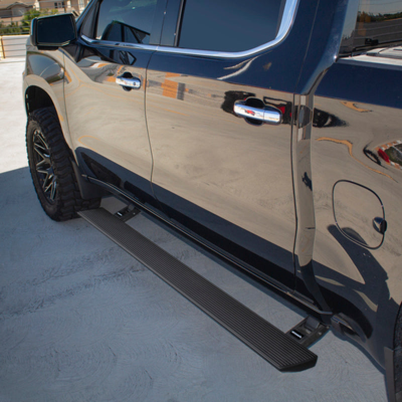Go Rhino - GOR20404887PC - RealTruck 19-25 Chevy Silverado 1500 CC 4dr VoltStep Electric Running Board Kit - Tex. Blk - Shipped in Europe - Tuningsupply.com