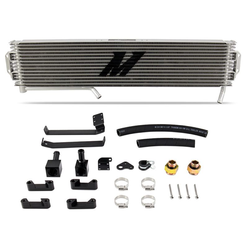 Mishimoto MMTC-DMAX-17SL - MISMMTC-DMAX-17SL - Mishimoto 17-19 GM 6.6L Duramax (L5P) Transmission Cooler - Silver - Shipped in Europe - Tuningsupply.com