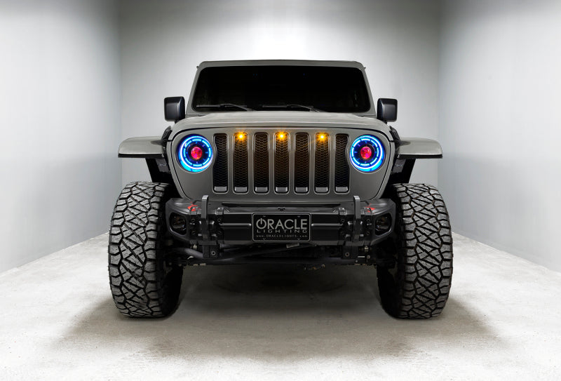 ORACLE Lighting 5839-504-B - ORL5839-504-B - Oracle Oculus Bi-LED Projector Headlights for Jeep JL/Gladiator JT - w/ Simple Controller - Shipped in Europe - Tuningsupply.com