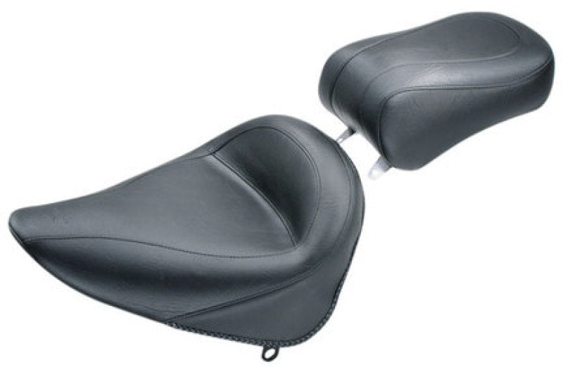 Mustang Motorcycle 75751 - MMP75751 - Mustang 84-06 Harley Standard Rear Tire Standard Touring Passenger Seat - Black - Shipped in Europe - Tuningsupply.com