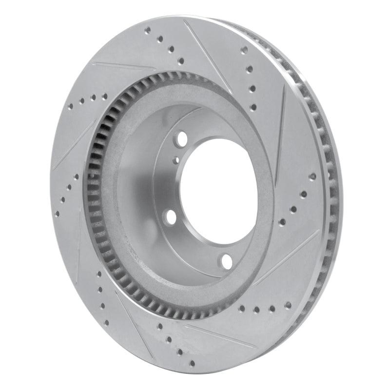 R1 Concepts 631-76136L - RNC631-76136L - R1 17-21 Toyota Land Cruiser Front Left Drilled & Slotted Silver Brake Rotor - Shipped in Europe - Tuningsupply.com