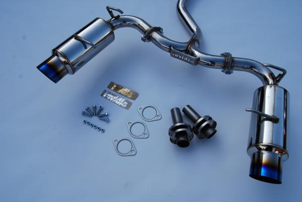 Invidia - INVHS12SSTGTT - Invidia 12 Scion FRS/BRZ 60mm N1 Ti-Tip Cat- Back Exhaust - Shipped in Europe - Tuningsupply.com