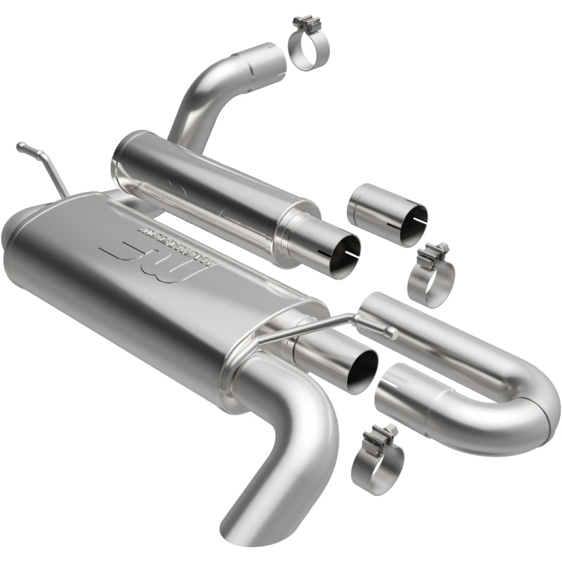 Magnaflow 19620 - MAG19620 - MagnaFlow 18-23 Jeep Wrangler JL 2.0L/3.6L Overland Series Axle-Back Exhaust - Shipped in Europe - Tuningsupply.com