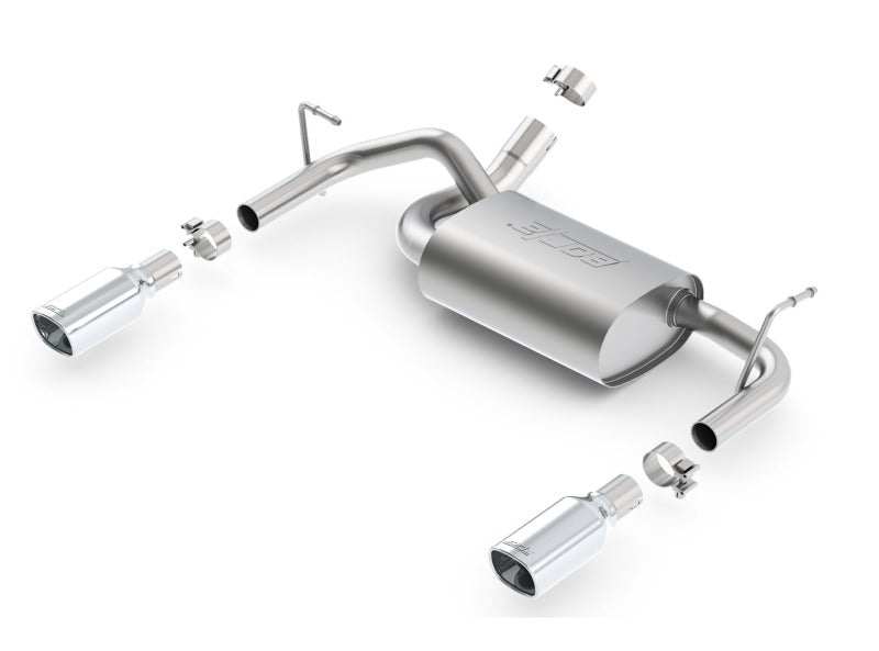 Borla 11834 - BOR11834 - Borla 12-16 Jeep Wrangler 3.6L AT/MT 4WD Single Split Rr Exit Touring Exhaust (rear section only) - Shipped in Europe - Tuningsupply.com