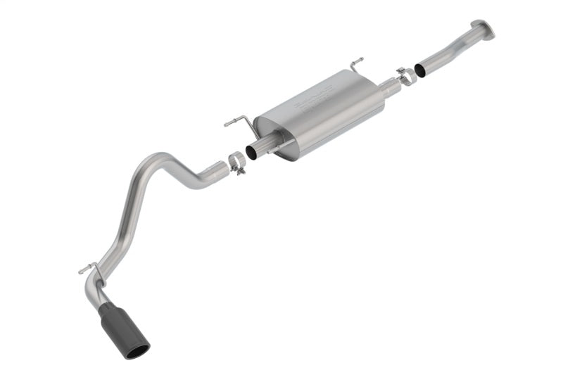 Borla 140680BC - BOR140680BC - Borla 16-18 Toyota Tacoma 3.5L AT 4DR CC Short Bed S-Type SS Catback Exhaust - Black Chrome Tip - Shipped in Europe - Tuningsupply.com
