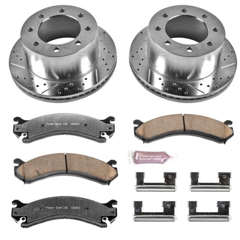 PowerStop K5337-36 - PSBK5337-36 - Power Stop 01-06 Chevrolet Silverado 3500 Rear Z36 Truck & Tow Brake Kit - Shipped in Europe - Tuningsupply.com