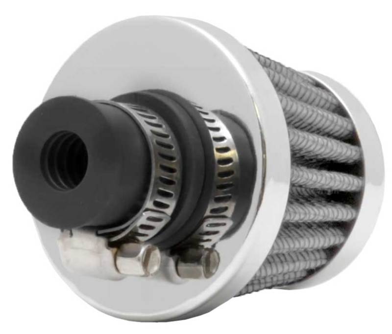 K&N Engineering 62-1600WT - KNN62-1600WT - K&N 2in Base OD x .375in Flange ID x 1.75in H Rubber Base Crankcase Vent Filter - White - Shipped in Europe - Tuningsupply.com