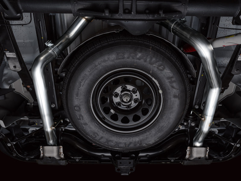 AWE Tuning 3015-31202 - AWE3015-31202 - AWE 4th Gen GM 1500 6.2L Catback Split Rear Exit (w/ Bumper Cutouts) - OE Tips - Shipped in Europe - Tuningsupply.com