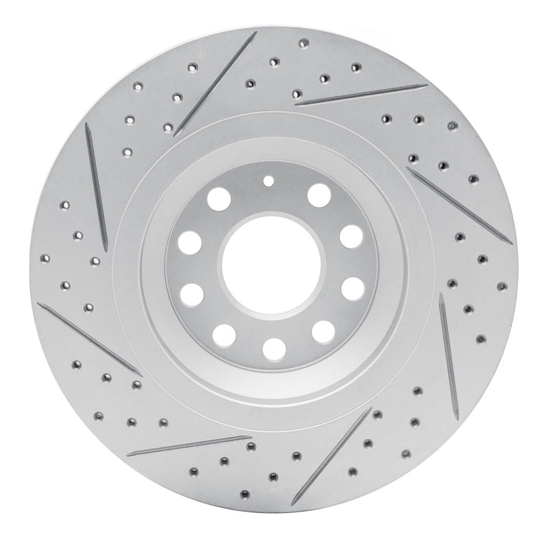 R1 Concepts 830-74030R - RNC830-74030R - R1 15-19 Volkswagen Golf R Rear Right Drilled & Slotted Geo-Carbon Rotor - Shipped in Europe - Tuningsupply.com