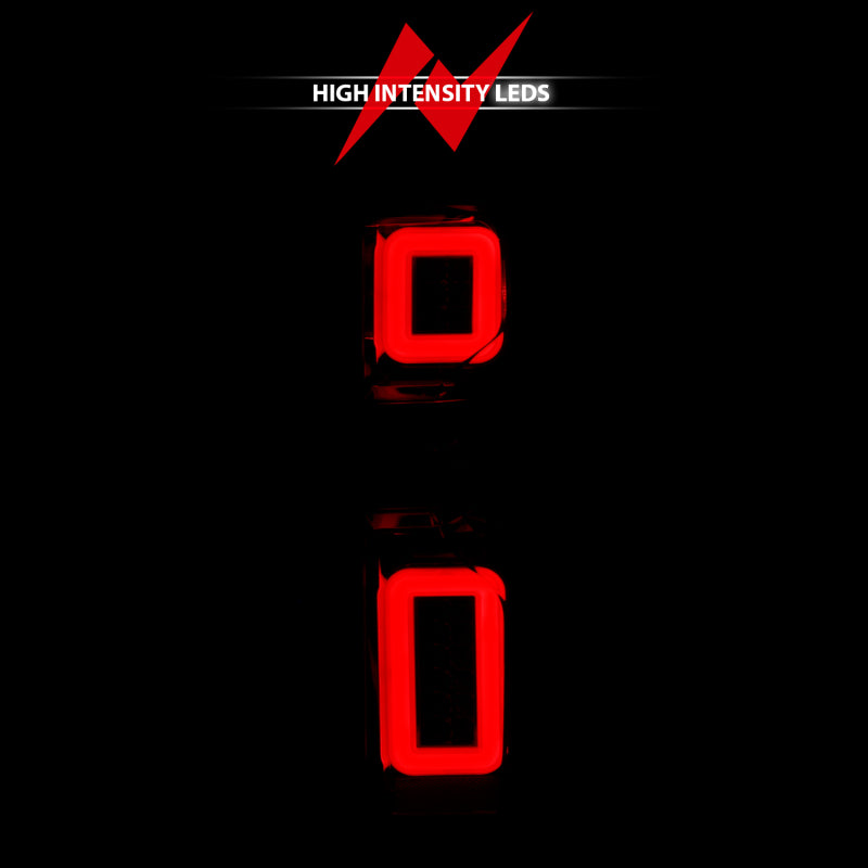 ANZO 311419 - ANZ311419 - ANZO 19-21 Chevy Silverado Work Truck Full LED Taillights Chrome Housing Red Lens G2(w/C light Bars) - Shipped in Europe - Tuningsupply.com