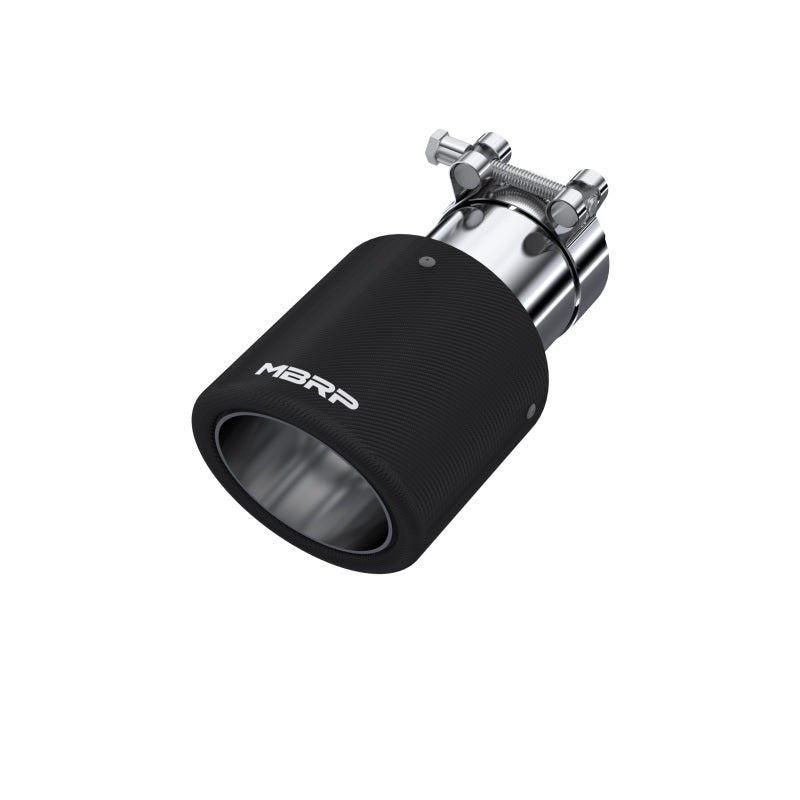 MBRP PT5123CF - MBRPT5123CF - MBRP Universal Carbon Fiber Tip 4in OD / 2.5in Inlet / 7.7in L - Shipped in Europe - Tuningsupply.com