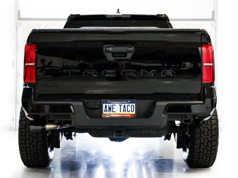 AWE Tuning 3015-33254 - AWE3015-33254 - AWE Exhaust for 4th Gen Toyota Tacoma Dual Diamond Black Tips - Shipped in Europe - Tuningsupply.com
