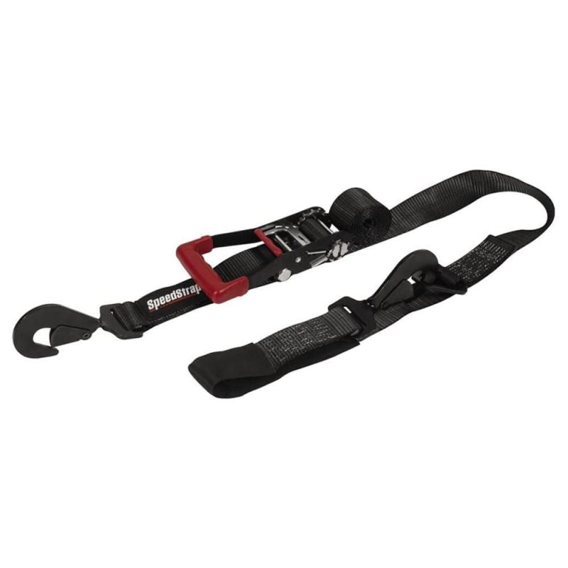 SpeedStrap 28001-US - SSP28001-US - SpeedStrap 2In x 8Ft Ratchet Tie Down w/ Flat Snap Hooks & Axle Strap Combo, Made in the USA - Shipped in Europe - Tuningsupply.com