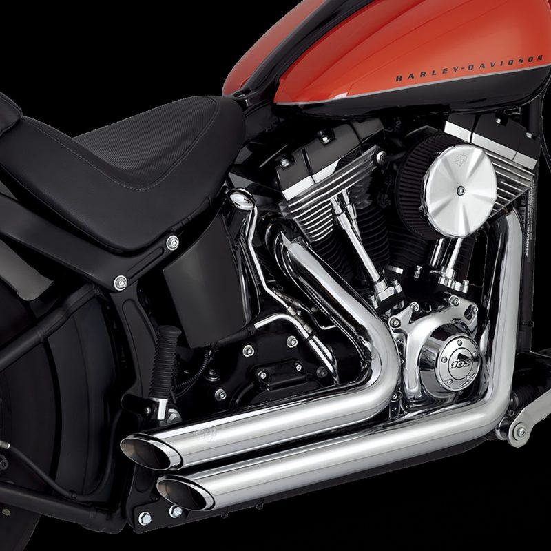 Vance and Hines 17325 - VAH17325 - Vance & Hines 12-17 Harley-Davidson Softail Shortshots Staggered PCX Full System Exhaust - Shipped in Europe - Tuningsupply.com