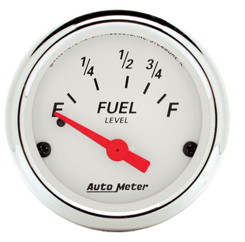 AutoMeter 1316 - ATM1316 - AutoMeter Gauge Fuel Level 2-1/16in. 73 Ohm(e) to 10 Ohm(f) Elec Arctic White - Shipped in Europe - Tuningsupply.com