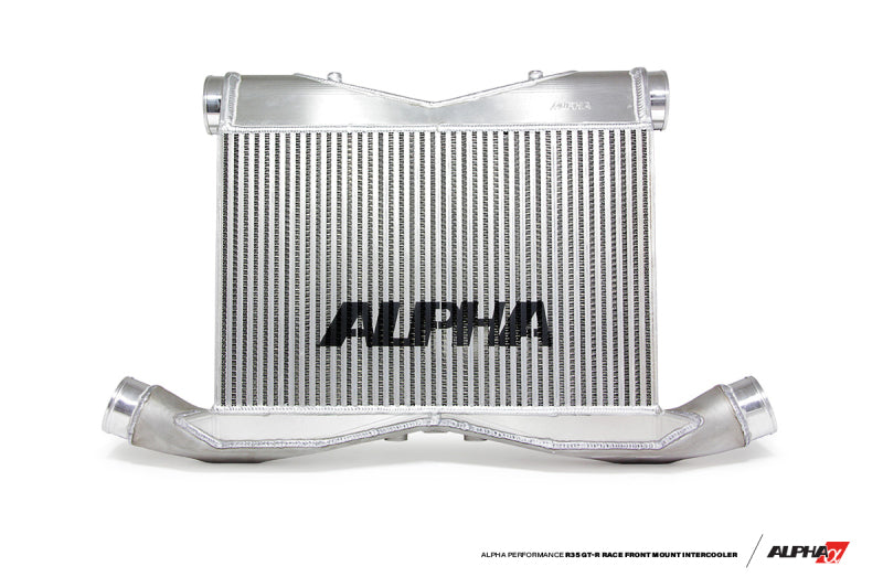 AMS - AMSALP.07.09.0008-1 - AMS Performance 2009+ Nissan R35 GTR Alpha Race Front Mount Intercooler Kit w/Logo - Shipped in Europe - Tuningsupply.com