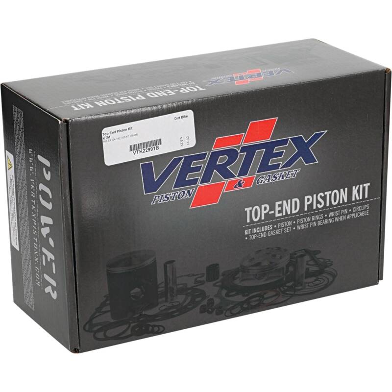 Vertex Pistons VTK22991B - VEPVTK22991B - Vertex Piston 04-11 KTM 105 SX 105cc Top End Piston Kit - Shipped in Europe - Tuningsupply.com