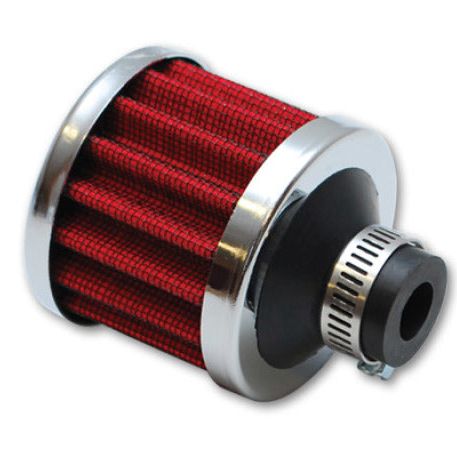 Vibrant 2164 - VIB2164 - Vibrant Crankcase Breather Filter w/Chrome Cap 2 1/8in 55mm Cone ODx2 5/8in 68mm Tallx3/4in 19mm ID - Shipped in Europe - Tuningsupply.com