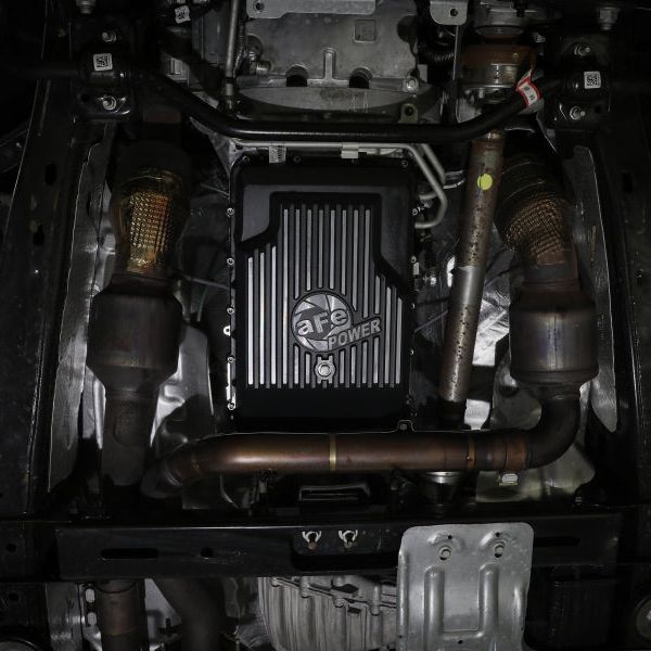 aFe 46-71330B - AFE46-71330B - aFe 17-24 Ford F-150 10R60/10R80 Pro Series Rear Transmission Pan Black w/ Machined Fins - Shipped in Europe - Tuningsupply.com