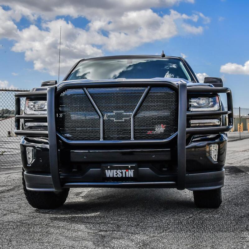 Westin 57-23875 - WES57-23875 - Westin 16-18 Chevrolet Silverado 1500 HDX Modular Grille Guard - Black - Shipped in Europe - Tuningsupply.com