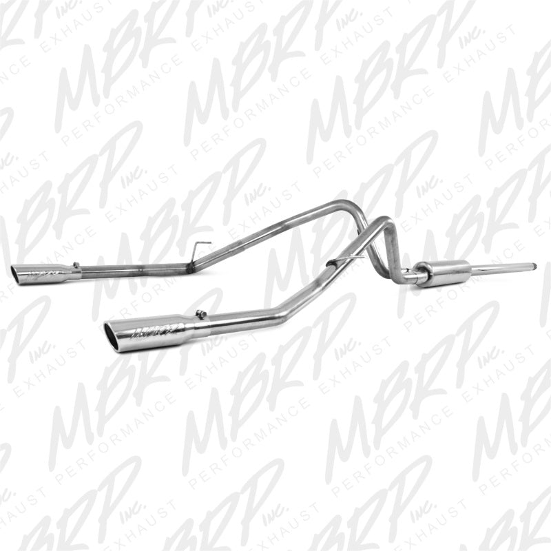 MBRP PS5202409 - MBRPS5202409 - MBRP 2004-2008 Ford F150 4.6/5.4L EC/CC-SB Cat Back Dual Split Rear - Shipped in Europe - Tuningsupply.com