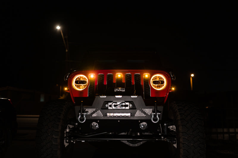 DV8 Offroad GRJL-02 - DVEGRJL-02 - DV8 Offroad 2018+ Jeep JL Grill Amber Marker Lights - Shipped in Europe - Tuningsupply.com