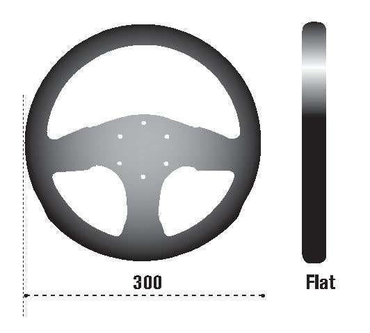 SPARCO 015P300SN - SPA015P300SN - Sparco Steering Wheel 300 Suede Black - Shipped in Europe - Tuningsupply.com