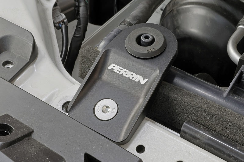 Perrin Performance PSP-ENG-522BK - PERPSP-ENG-522BK - PERRIN 08-14 Subaru WRX/STI / 08-11 Impreza / 08-10 Outback Upper Radiator Bracket Set - Black - Shipped in Europe - Tuningsupply.com