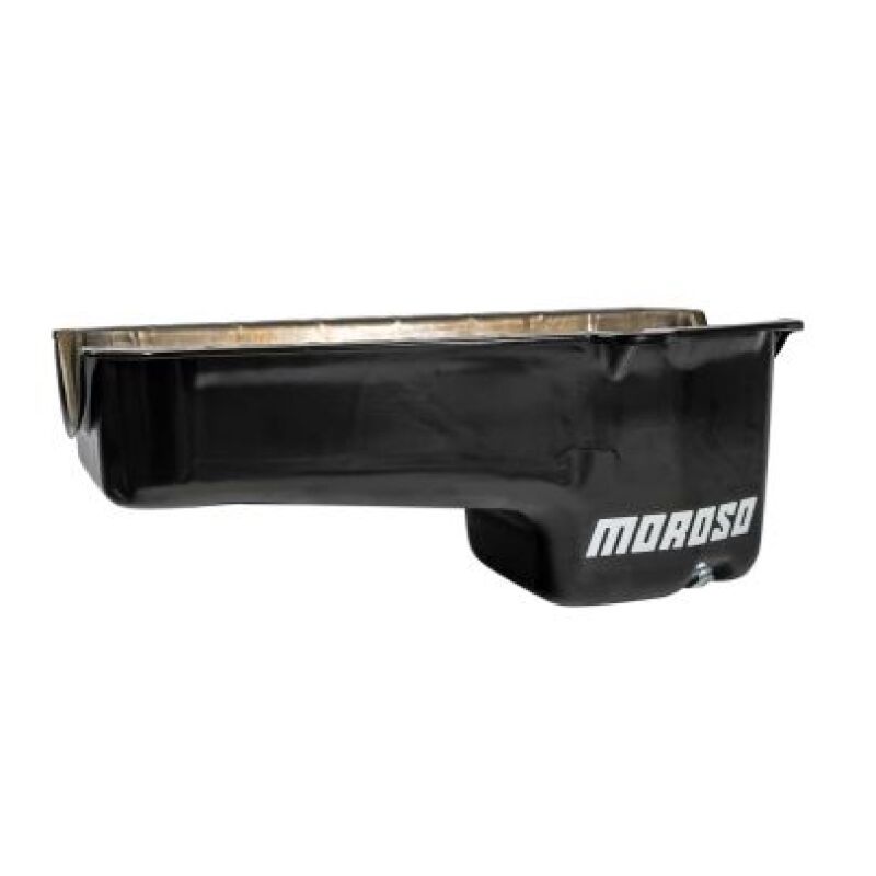 Moroso 20180 - MOR20180 - Moroso Pre-80 Chevrolet Small Block (w/Driver Side Dipstick) Wet Sump 6qt 8.25in Steel Oil Pan - Blk - Shipped in Europe - Tuningsupply.com