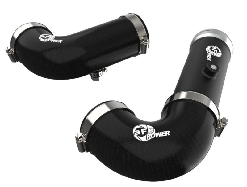 aFe 46-20454-B - AFE46-20454-B - aFe BladeRunner Intercooler Hot & Cold Side Tubes Combo 20-21 GM Trucks 3.0L (td) - Black - Shipped in Europe - Tuningsupply.com