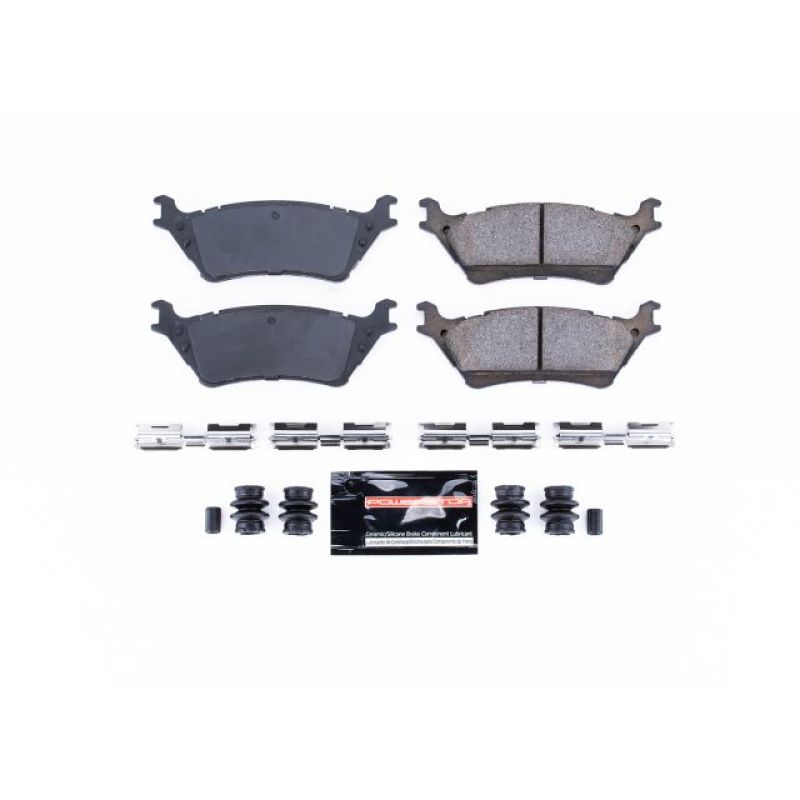 PowerStop Z23-1602 - PSBZ23-1602 - Power Stop 12-19 Ford F-150 Rear Z23 Evolution Sport Brake Pads w/Hardware - Shipped in Europe - Tuningsupply.com