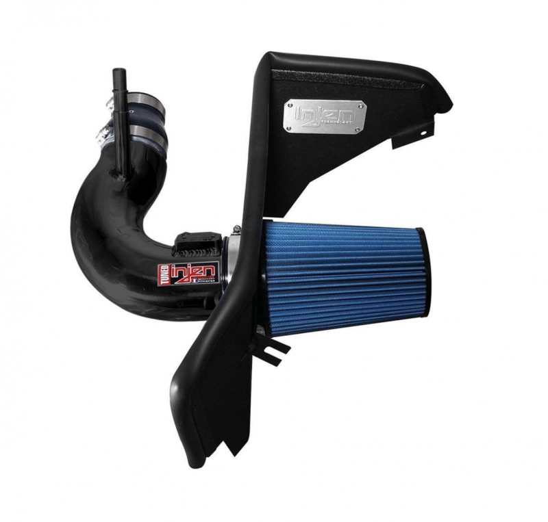 Injen PF7017WB - INJPF7017WB - Injen 2016+ Chevy Camaro 2.0L Wrinkle Black Power-Flow Air Intake System - Shipped in Europe - Tuningsupply.com