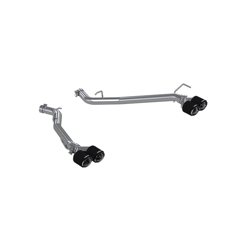 MBRP PS52033CF - MBRPS52033CF - MBRP 20-21 Ford Explorer ST 3.0L EcoBoost Dual Rear Exit Axle Back w/ Quad Carbon Fiber Tips - T304 - Shipped in Europe - Tuningsupply.com