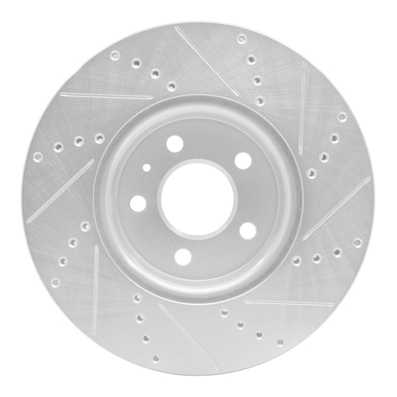 R1 Concepts 631-73086L - RNC631-73086L - R1 08-25 Audi A4 Quattro Front Left Drilled & Slotted Silver Brake Rotor - Shipped in Europe - Tuningsupply.com