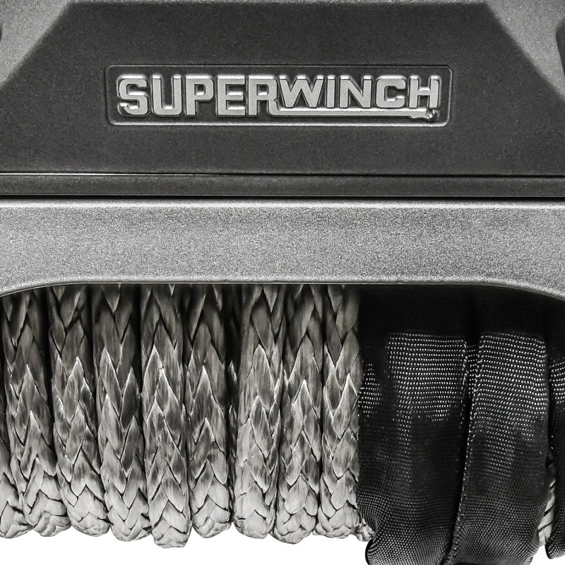 Superwinch - SUW1712201 - Superwinch 12000 LBS 12V DC 3/8in x 80ft Synthetic Rope SX 12000SR Winch - Graphite - Shipped in Europe - Tuningsupply.com
