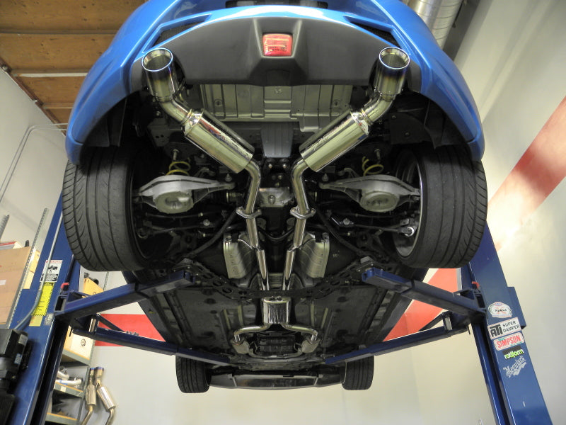 Injen SES1989TT - INJSES1989TT - Injen 09-20 Nissan 370Z Dual 60mm SS Cat-Back Exhaust w/ Built In Resonated X-Pipe - Shipped in Europe - Tuningsupply.com