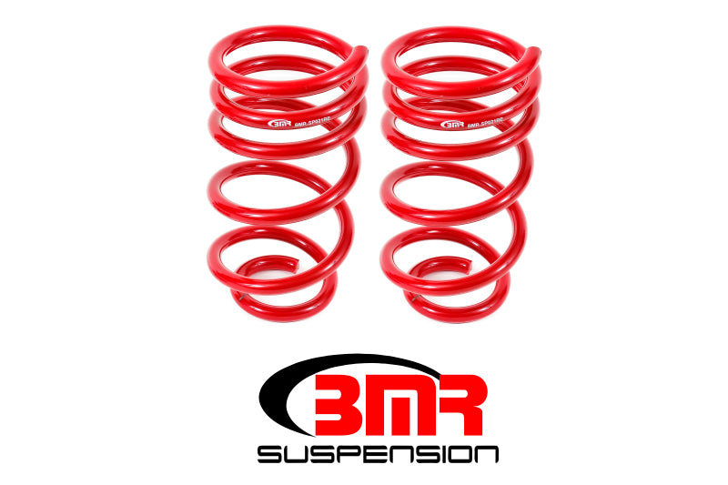 BMR Suspension - BMRSP021R - BMR 10-15 5th Gen Camaro V8 Rear Lowering Springs - Red - Shipped in Europe - Tuningsupply.com