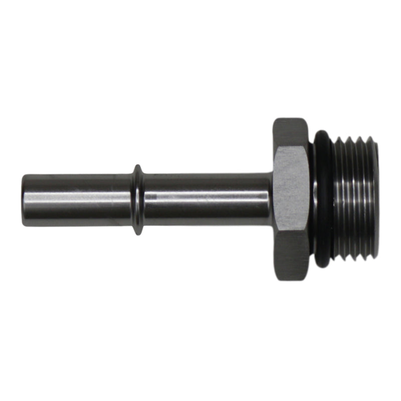 DeatschWerks 6-02-0125 - DWK6-02-0125 - DeatschWerks 10AN ORB Male to 3/8in Male EFI Quick Connect Adapter - Anodized DW Titanium - Shipped in Europe - Tuningsupply.com