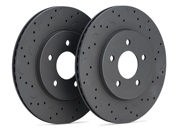 Hawk Performance HTC4467 - HAWKHTC4467 - Hawk Talon 2006 Dodge Ram 1500 Extended Crew Cab Pickup Drilled and Slotted Rear Brake Rotor Set - Shipped in Europe - Tuningsupply.com
