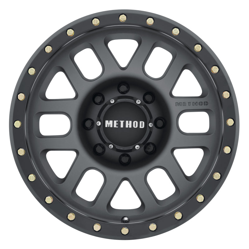 Method Wheels - MRWMR30989088818 - Method MR309 Grid 18x9 +18mm Offset 8x180 130.81mm CB Titanium/Black Street Loc Wheel - Shipped in Europe - Tuningsupply.com