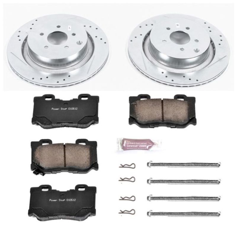 PowerStop K5861 - PSBK5861 - Power Stop 09-13 Infiniti FX50 Rear Z23 Evolution Sport Brake Kit - Shipped in Europe - Tuningsupply.com