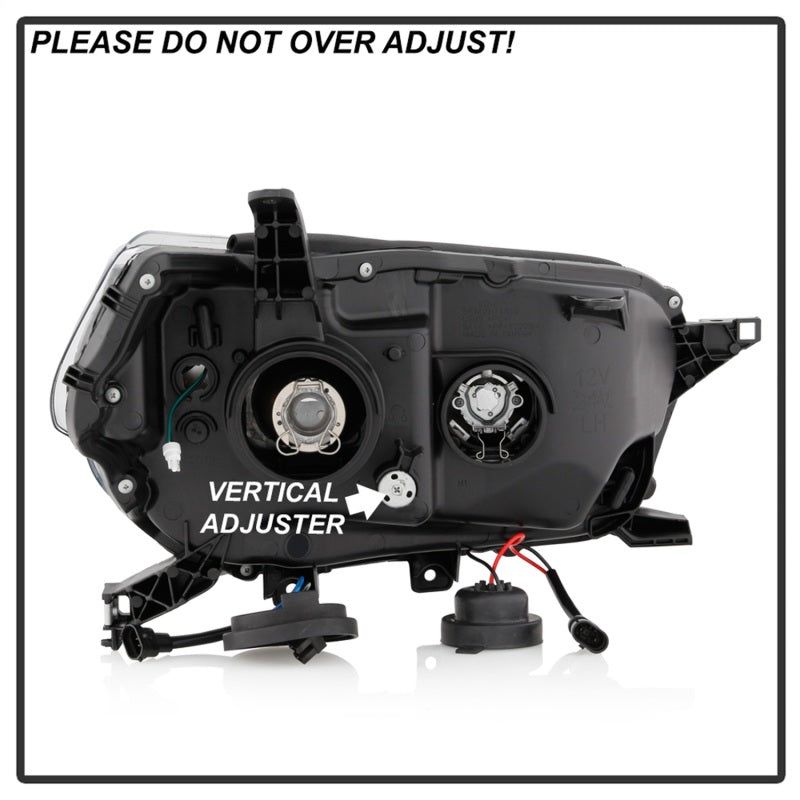 SPYDER 5087454 - SPY5087454 - Spyder Signature Toyota 4Runner 10-13 Projector Headlights - Black (PRO-YD-T4R10SI-BK) - Shipped in Europe - Tuningsupply.com