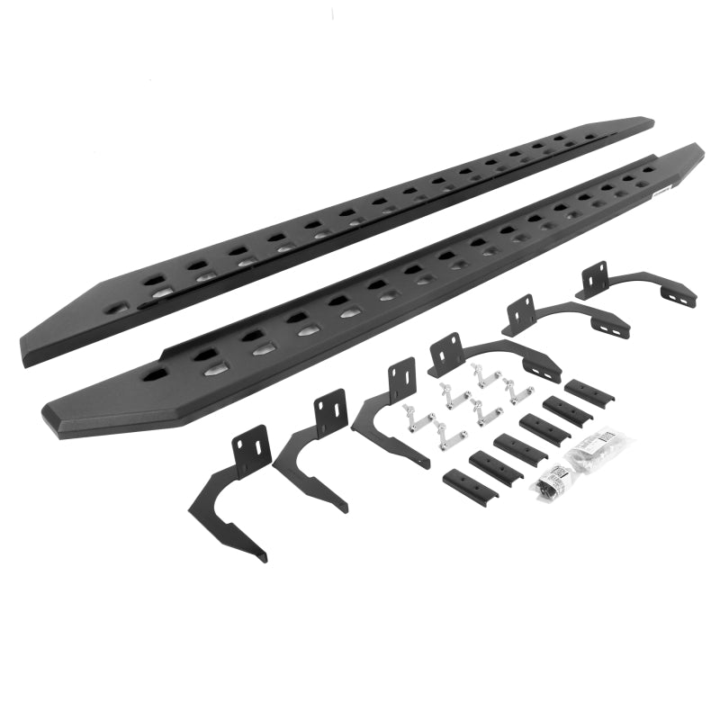 Go Rhino 69410687SPC - GOR69410687SPC - Go Rhino 10-22 Ram 2500/3500HD Crew Cab 4DR RB20 Slim Running Boards Kit (Incl. Brackets) - Tex. Blk - Shipped in Europe - Tuningsupply.com