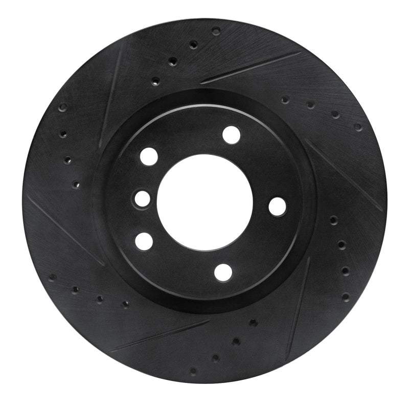 R1 Concepts 633-31037D - RNC633-31037D - R1 95-99 BMW M3 E36 Right Front Drilled & Slotted Black Brake Rotor - Shipped in Europe - Tuningsupply.com