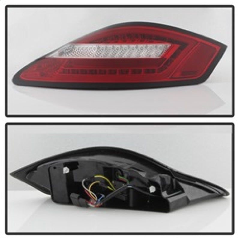 SPYDER 5083173 - SPY5083173 - Spyder Porsche 987 Cayman 06-08 / Boxster 05-08 LED Tail Lights - Red Clear ALT-YD-P98705-LED-RC - Shipped in Europe - Tuningsupply.com
